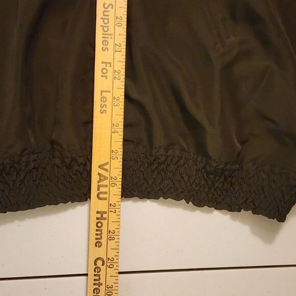 VTG Bedford Fair Black L/S Blouse High Collar Lace 22W Shoulder Pads Victorian - Picture 12 of 12